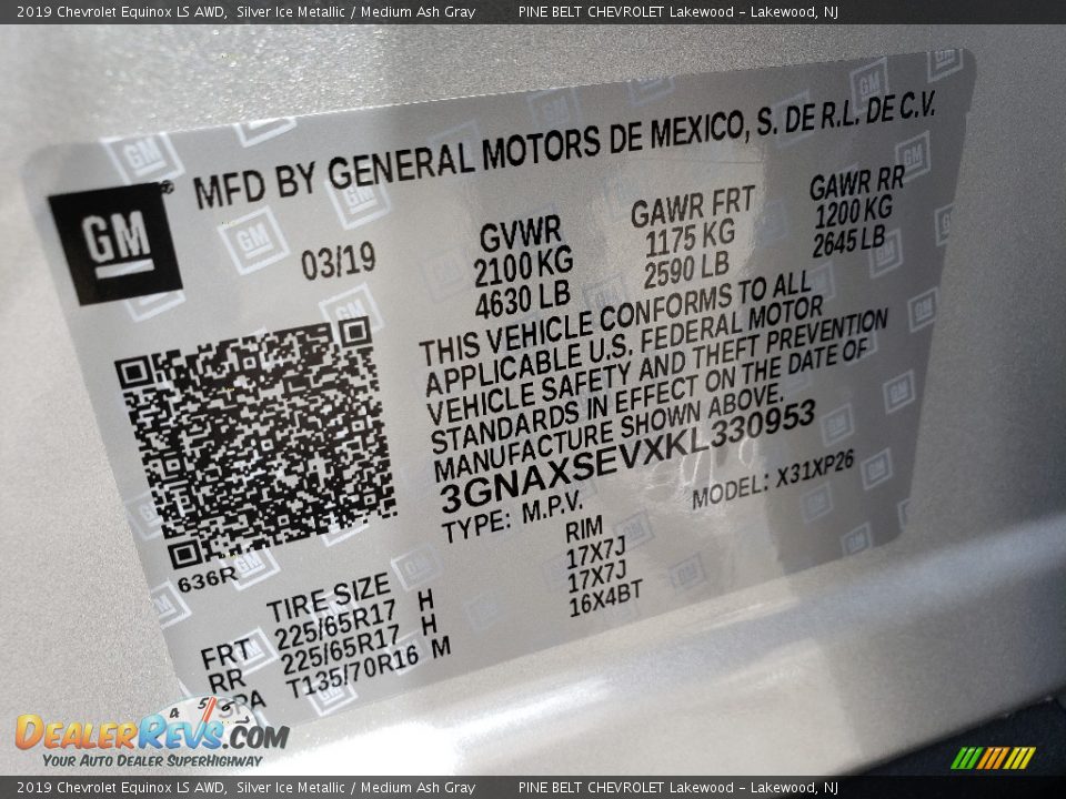 2019 Chevrolet Equinox LS AWD Silver Ice Metallic / Medium Ash Gray Photo #9