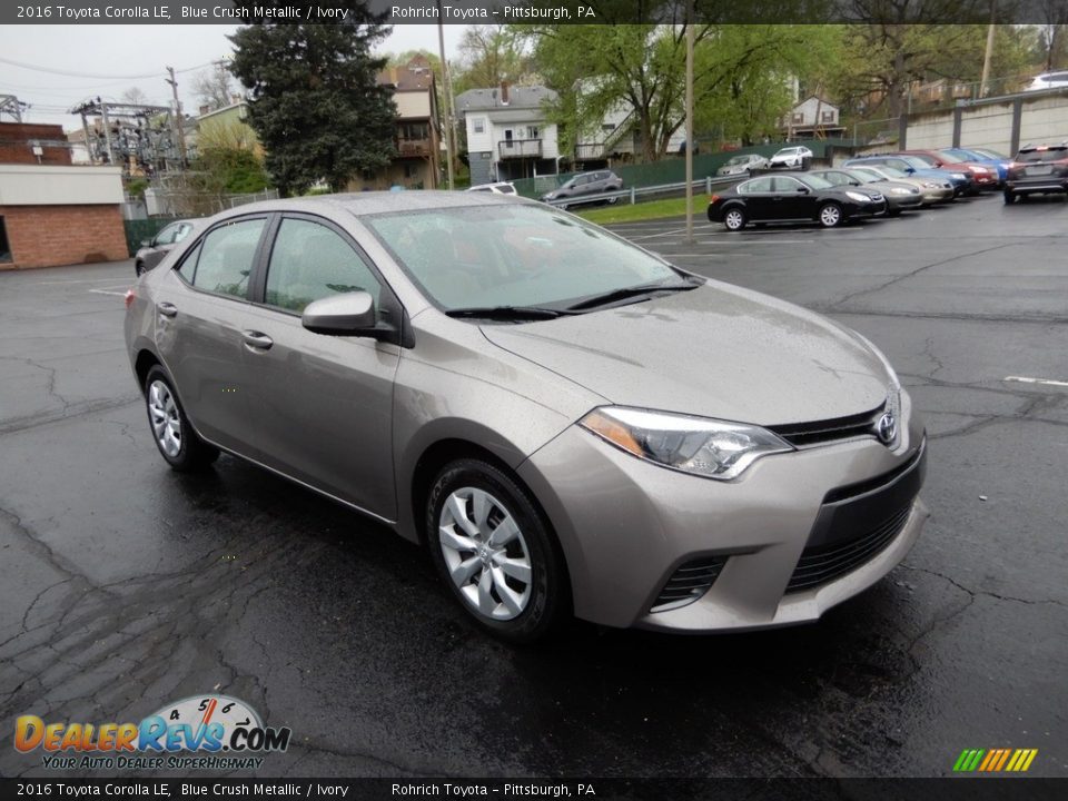 2016 Toyota Corolla LE Blue Crush Metallic / Ivory Photo #1