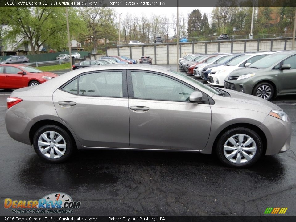 2016 Toyota Corolla LE Blue Crush Metallic / Ivory Photo #2