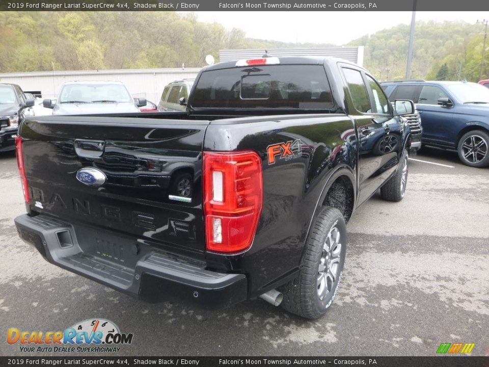 2019 Ford Ranger Lariat SuperCrew 4x4 Shadow Black / Ebony Photo #2