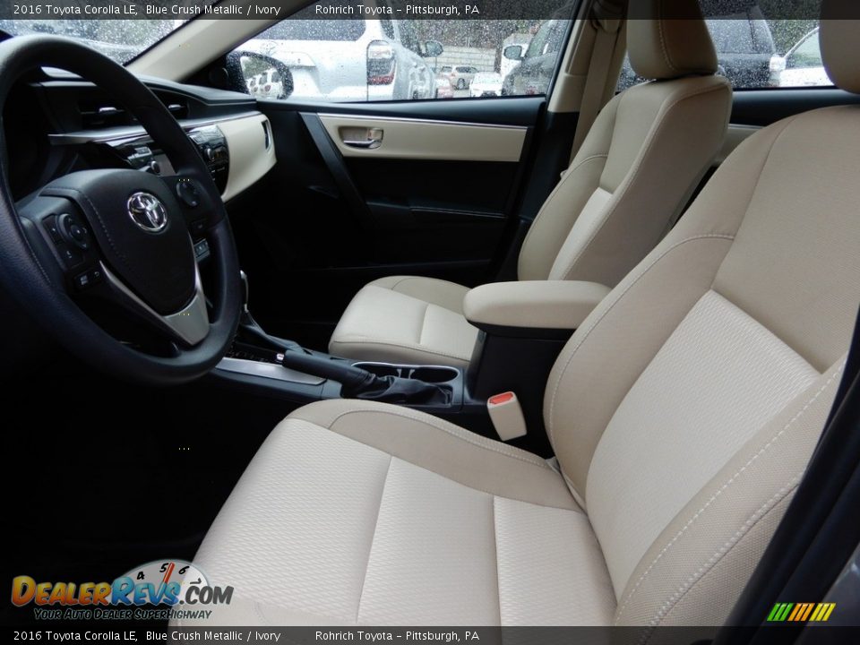 2016 Toyota Corolla LE Blue Crush Metallic / Ivory Photo #6