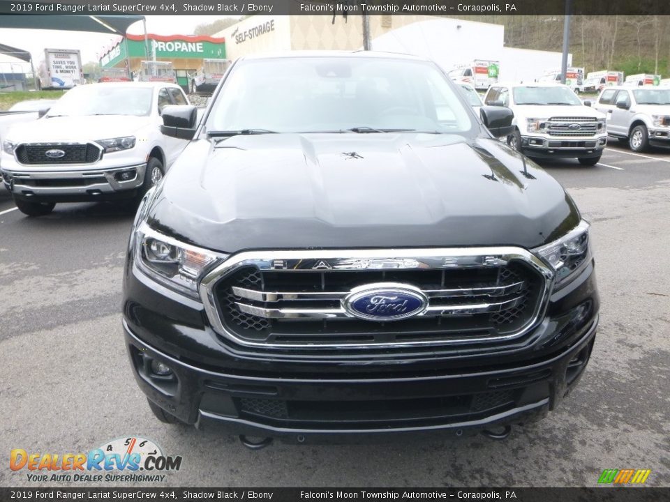 2019 Ford Ranger Lariat SuperCrew 4x4 Shadow Black / Ebony Photo #4