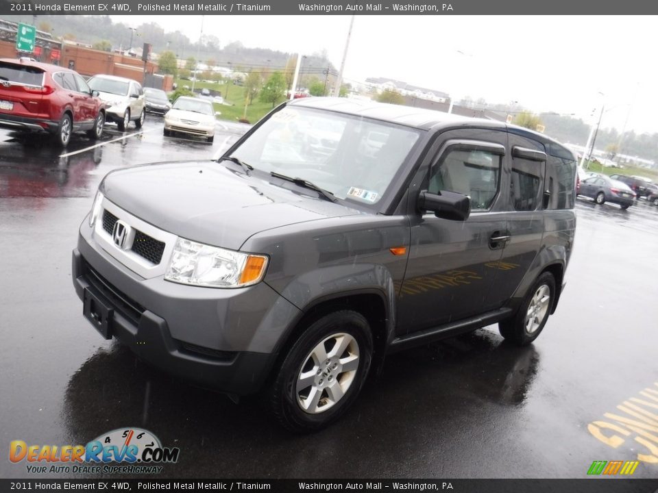 2011 Honda Element EX 4WD Polished Metal Metallic / Titanium Photo #6