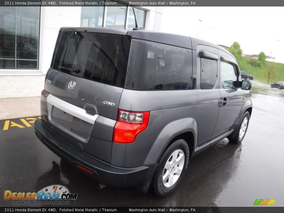 2011 Honda Element EX 4WD Polished Metal Metallic / Titanium Photo #10