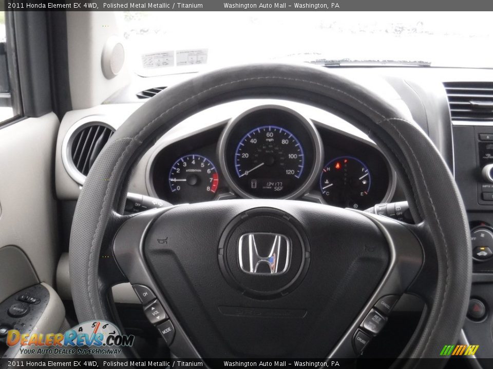 2011 Honda Element EX 4WD Polished Metal Metallic / Titanium Photo #20