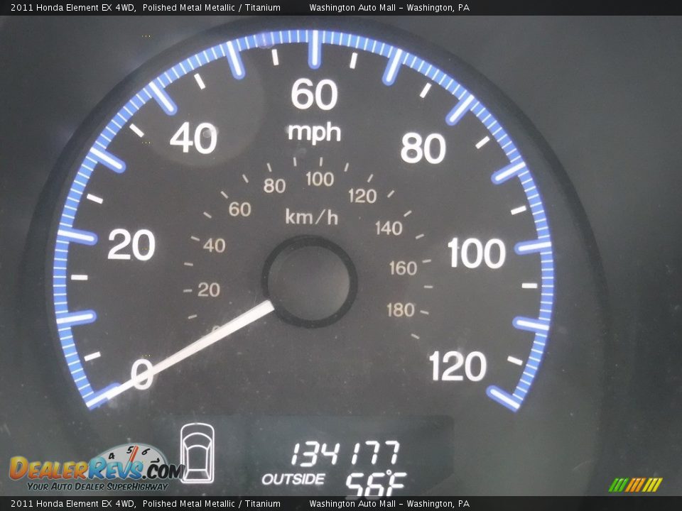 2011 Honda Element EX 4WD Polished Metal Metallic / Titanium Photo #28