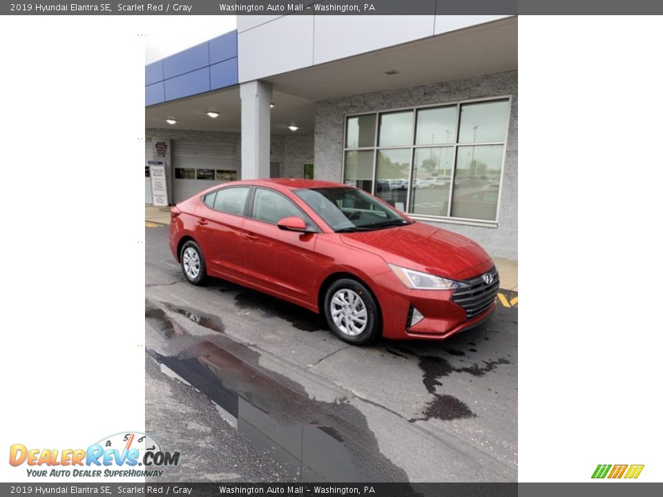 2019 Hyundai Elantra SE Scarlet Red / Gray Photo #2