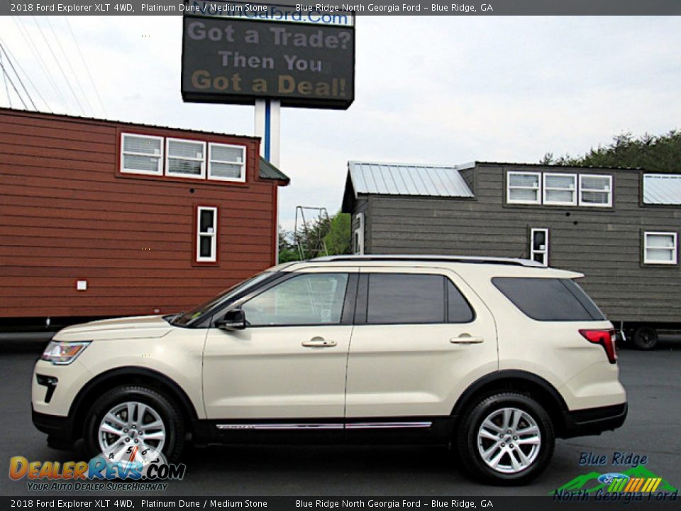 2018 Ford Explorer XLT 4WD Platinum Dune / Medium Stone Photo #2