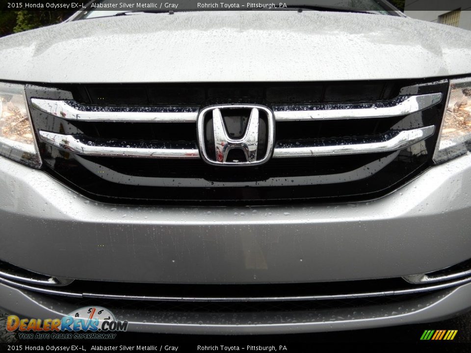 2015 Honda Odyssey EX-L Alabaster Silver Metallic / Gray Photo #13