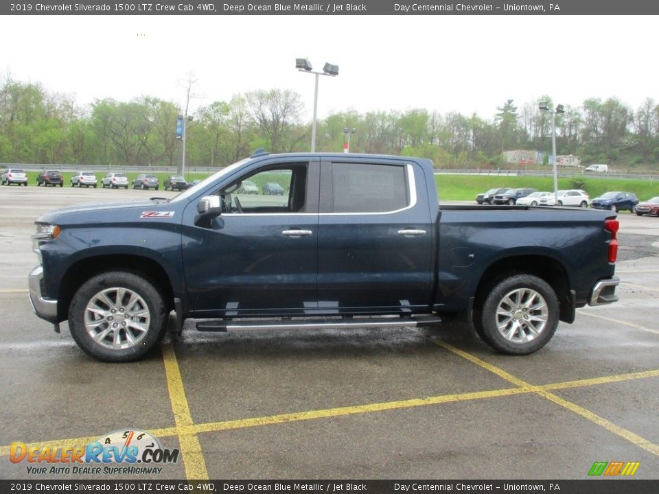 2019 Chevrolet Silverado 1500 LTZ Crew Cab 4WD Deep Ocean Blue Metallic / Jet Black Photo #2