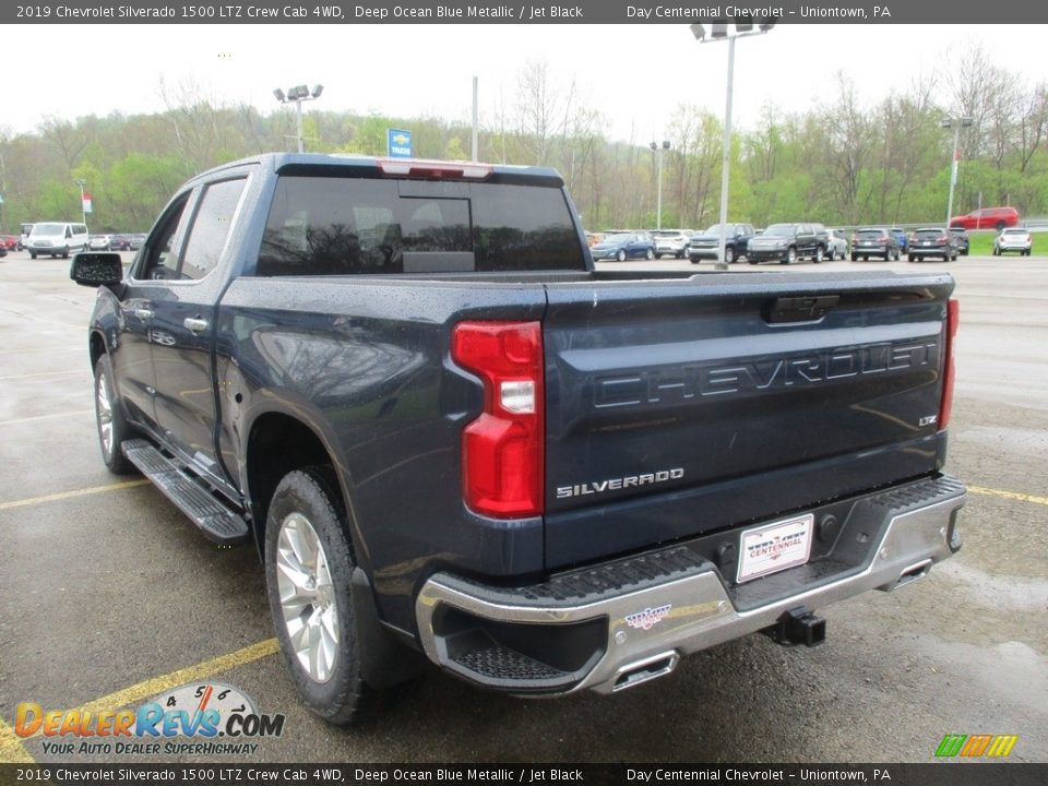 2019 Chevrolet Silverado 1500 LTZ Crew Cab 4WD Deep Ocean Blue Metallic / Jet Black Photo #3