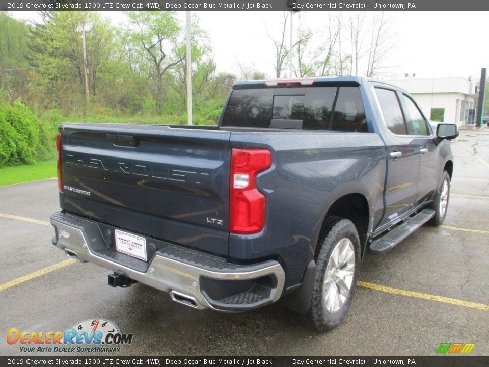 2019 Chevrolet Silverado 1500 LTZ Crew Cab 4WD Deep Ocean Blue Metallic / Jet Black Photo #5