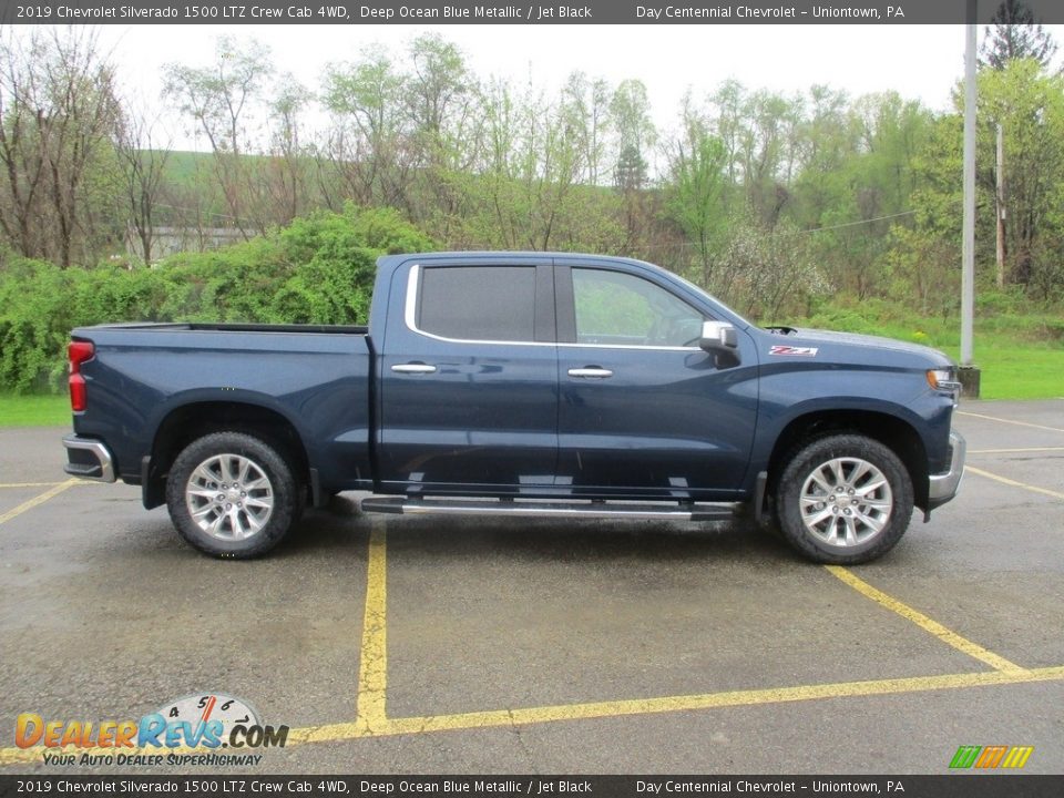 2019 Chevrolet Silverado 1500 LTZ Crew Cab 4WD Deep Ocean Blue Metallic / Jet Black Photo #6