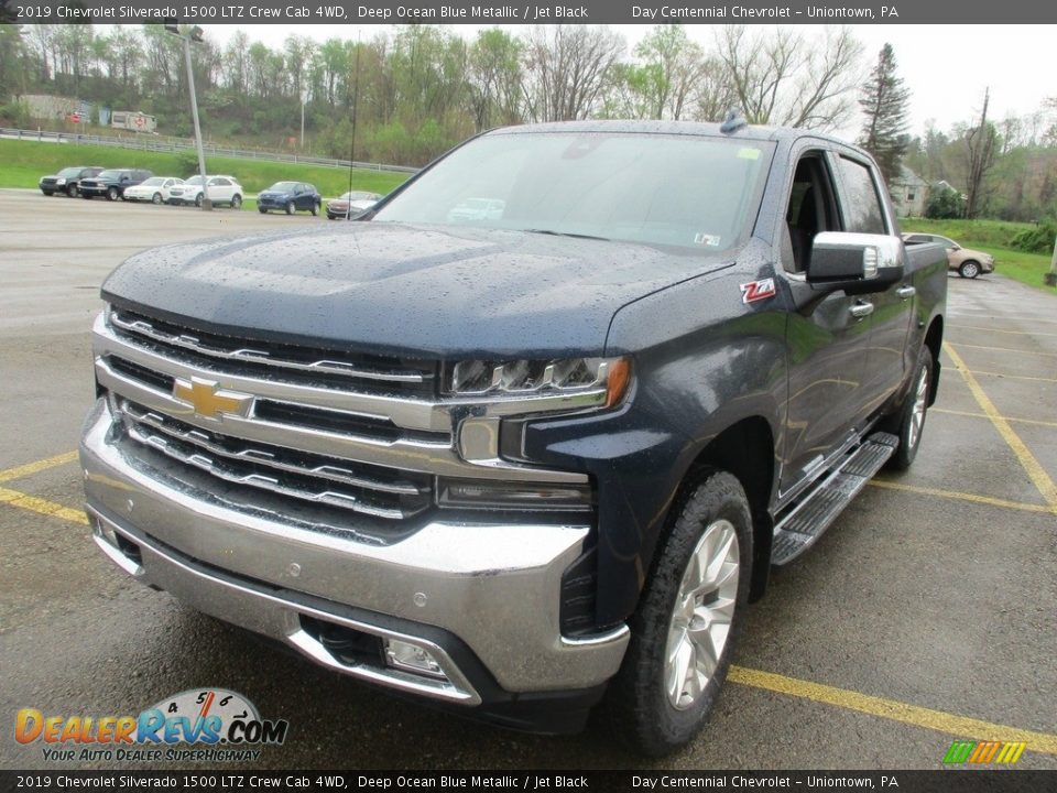 2019 Chevrolet Silverado 1500 LTZ Crew Cab 4WD Deep Ocean Blue Metallic / Jet Black Photo #7