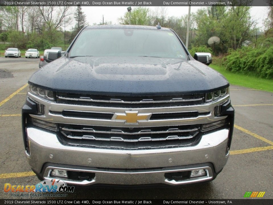 2019 Chevrolet Silverado 1500 LTZ Crew Cab 4WD Deep Ocean Blue Metallic / Jet Black Photo #8