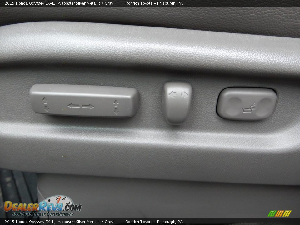 2015 Honda Odyssey EX-L Alabaster Silver Metallic / Gray Photo #21