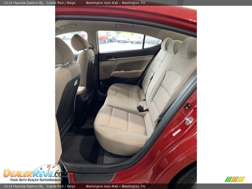 2019 Hyundai Elantra SEL Scarlet Red / Beige Photo #20
