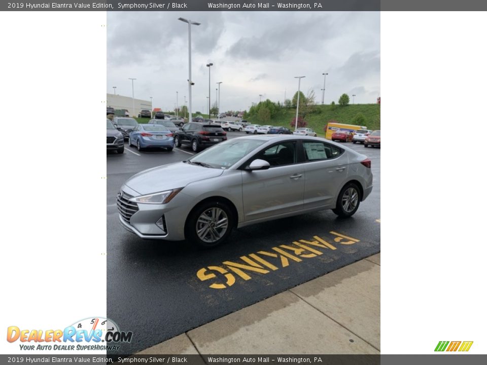 2019 Hyundai Elantra Value Edition Symphony Silver / Black Photo #7