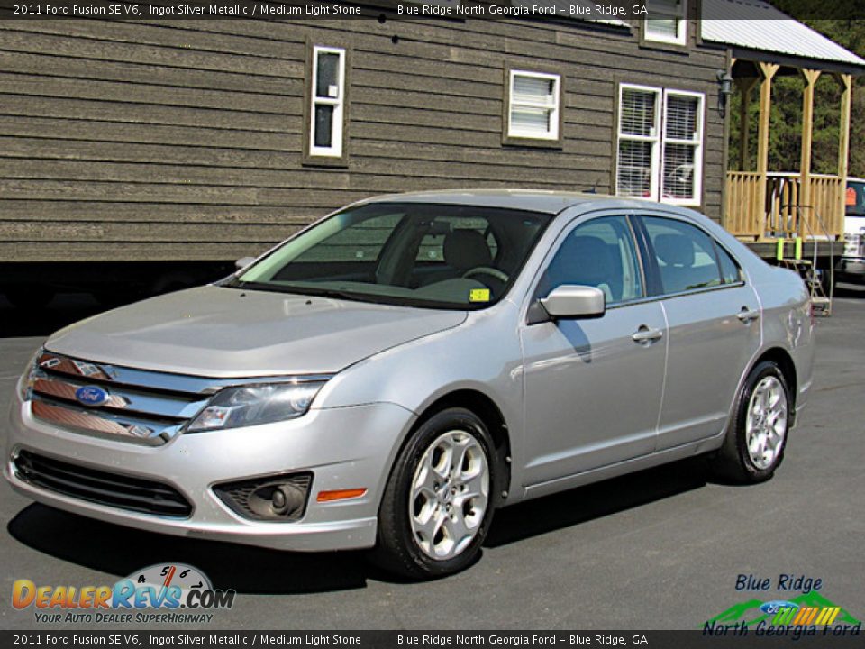 2011 Ford Fusion SE V6 Ingot Silver Metallic / Medium Light Stone Photo #1