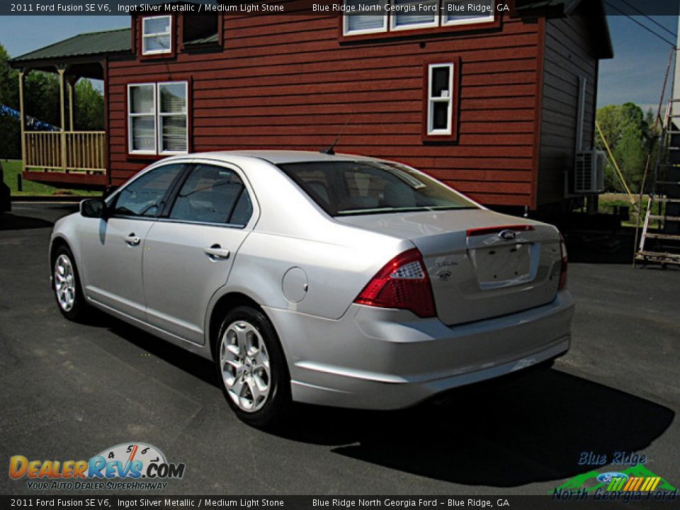 2011 Ford Fusion SE V6 Ingot Silver Metallic / Medium Light Stone Photo #3