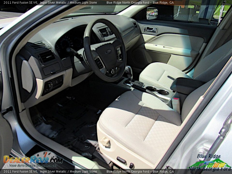 2011 Ford Fusion SE V6 Ingot Silver Metallic / Medium Light Stone Photo #5