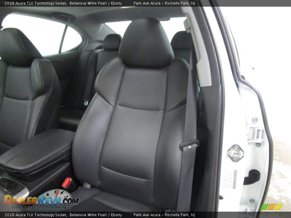 2018 Acura TLX Technology Sedan Bellanova White Pearl / Ebony Photo #6