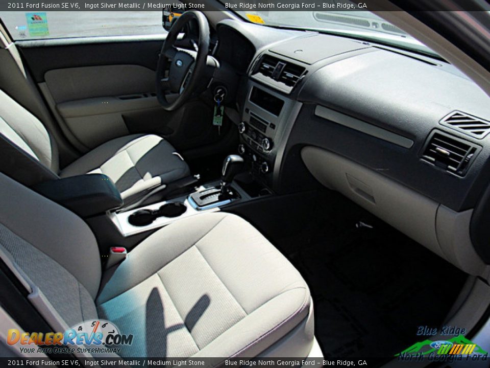 2011 Ford Fusion SE V6 Ingot Silver Metallic / Medium Light Stone Photo #7