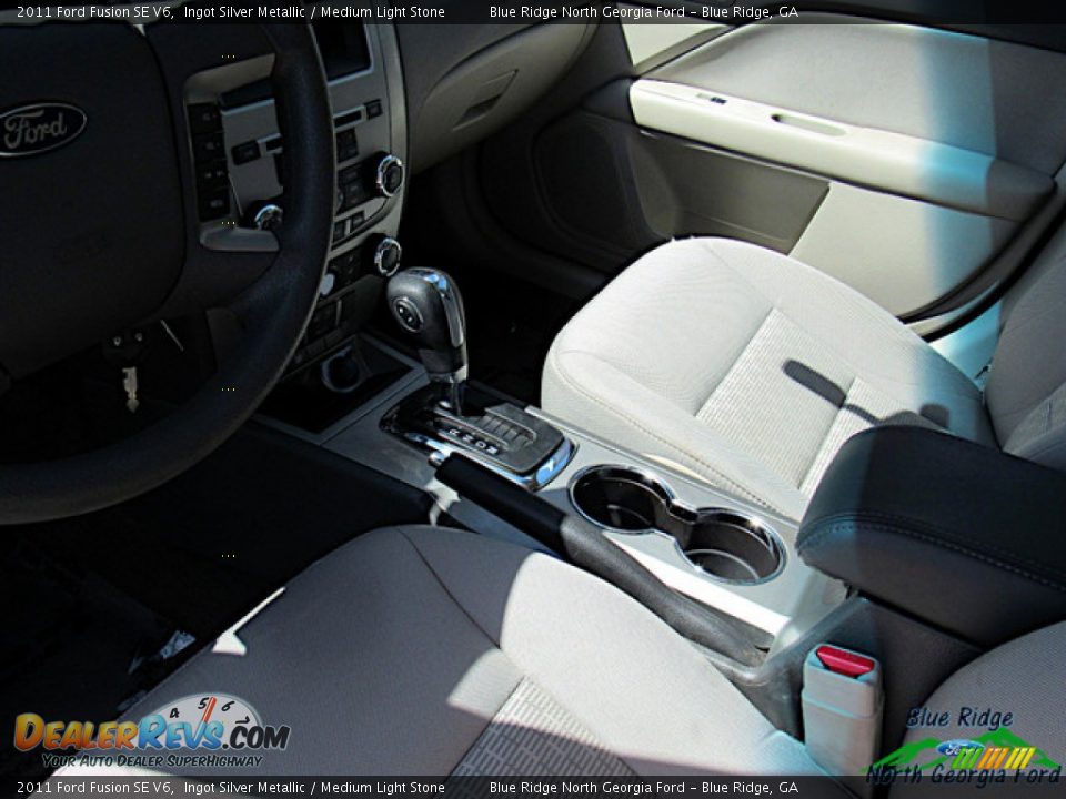 2011 Ford Fusion SE V6 Ingot Silver Metallic / Medium Light Stone Photo #11