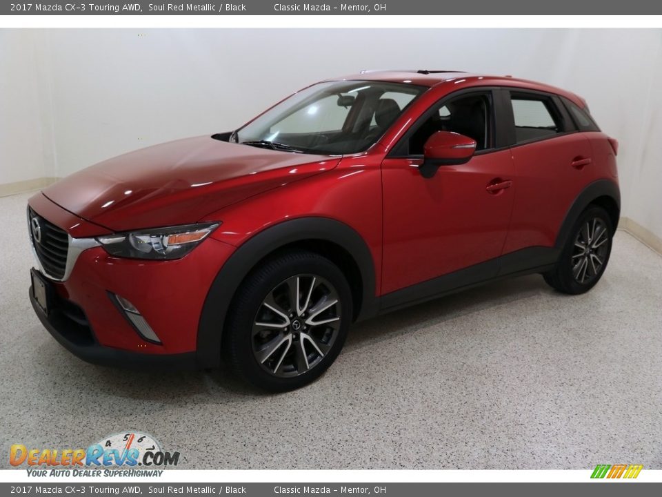2017 Mazda CX-3 Touring AWD Soul Red Metallic / Black Photo #3