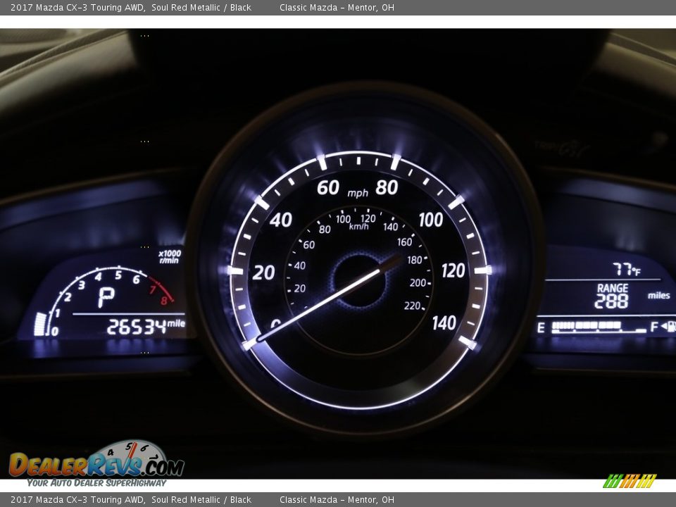 2017 Mazda CX-3 Touring AWD Soul Red Metallic / Black Photo #8
