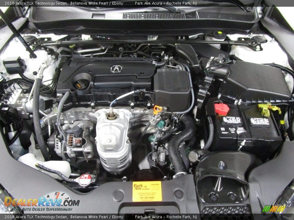 2018 Acura TLX Technology Sedan Bellanova White Pearl / Ebony Photo #27