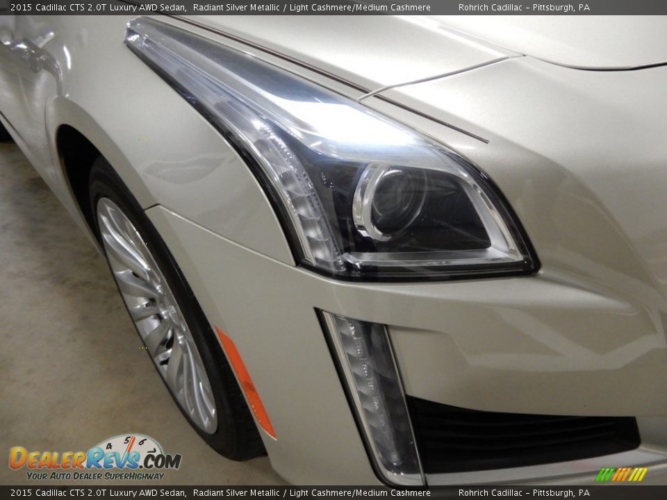 2015 Cadillac CTS 2.0T Luxury AWD Sedan Radiant Silver Metallic / Light Cashmere/Medium Cashmere Photo #10
