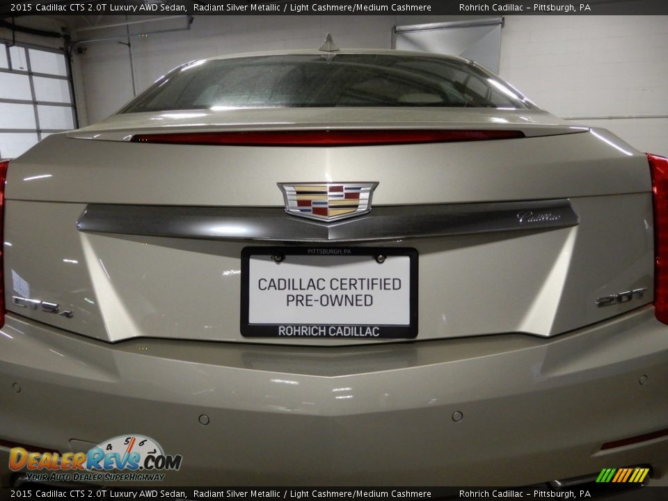 2015 Cadillac CTS 2.0T Luxury AWD Sedan Radiant Silver Metallic / Light Cashmere/Medium Cashmere Photo #13
