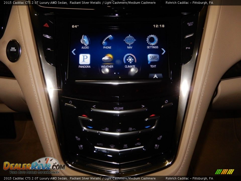 2015 Cadillac CTS 2.0T Luxury AWD Sedan Radiant Silver Metallic / Light Cashmere/Medium Cashmere Photo #18