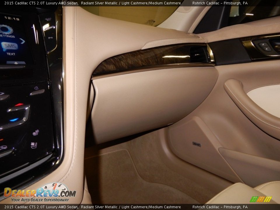 2015 Cadillac CTS 2.0T Luxury AWD Sedan Radiant Silver Metallic / Light Cashmere/Medium Cashmere Photo #21