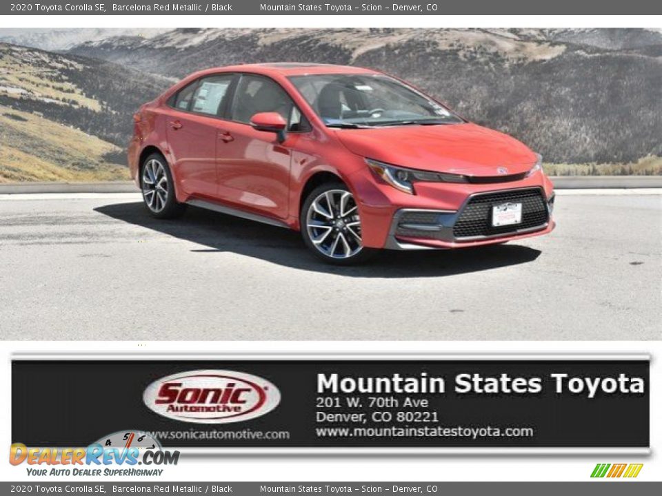 2020 Toyota Corolla SE Barcelona Red Metallic / Black Photo #1