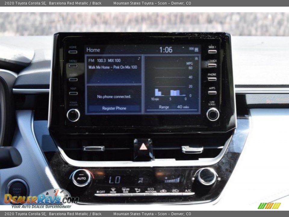 2020 Toyota Corolla SE Barcelona Red Metallic / Black Photo #9