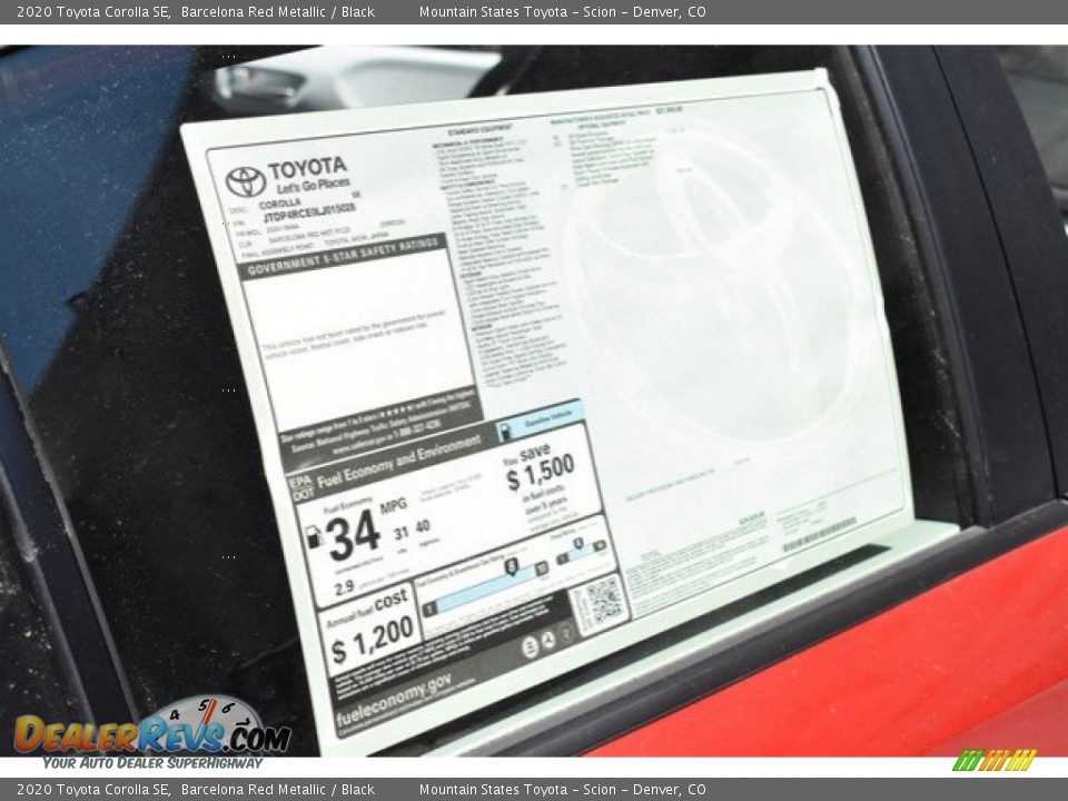 2020 Toyota Corolla SE Barcelona Red Metallic / Black Photo #11