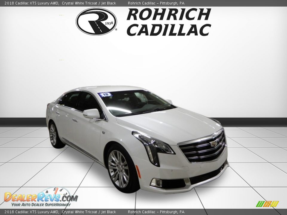 2018 Cadillac XTS Luxury AWD Crystal White Tricoat / Jet Black Photo #7