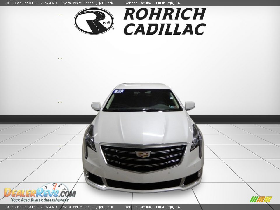 2018 Cadillac XTS Luxury AWD Crystal White Tricoat / Jet Black Photo #8