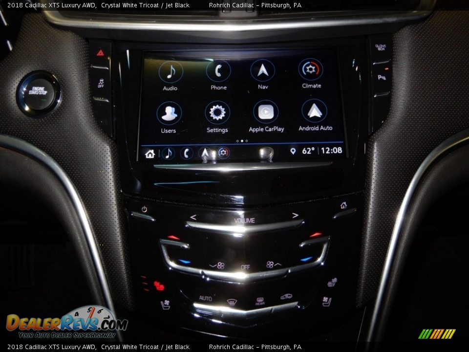2018 Cadillac XTS Luxury AWD Crystal White Tricoat / Jet Black Photo #17