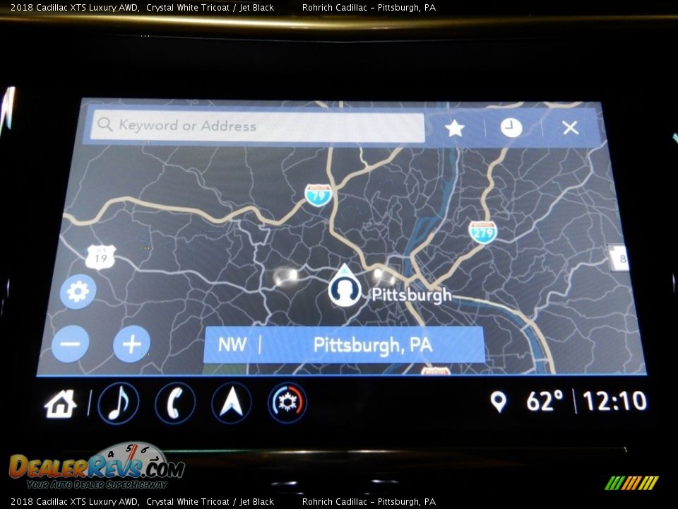 2018 Cadillac XTS Luxury AWD Crystal White Tricoat / Jet Black Photo #24