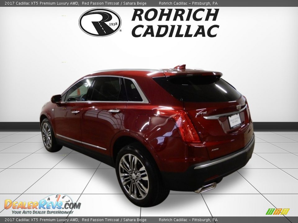 2017 Cadillac XT5 Premium Luxury AWD Red Passion Tintcoat / Sahara Beige Photo #3