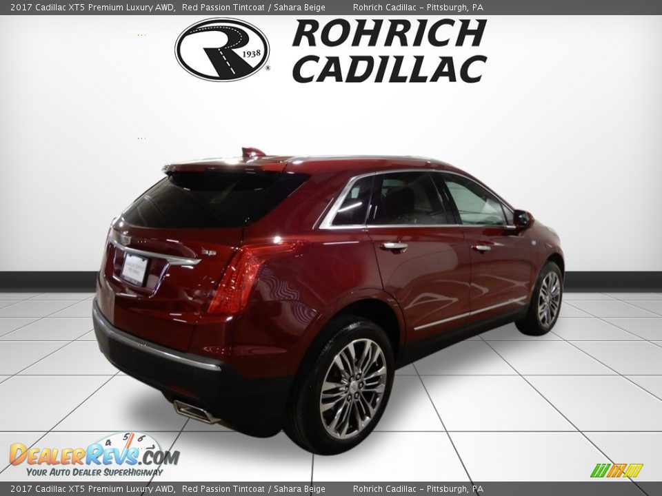 2017 Cadillac XT5 Premium Luxury AWD Red Passion Tintcoat / Sahara Beige Photo #5