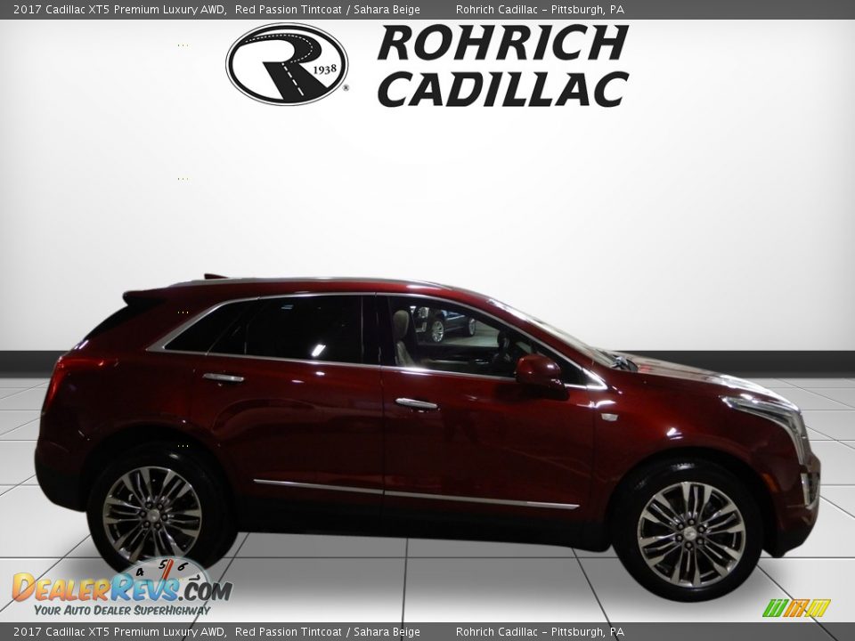 2017 Cadillac XT5 Premium Luxury AWD Red Passion Tintcoat / Sahara Beige Photo #6