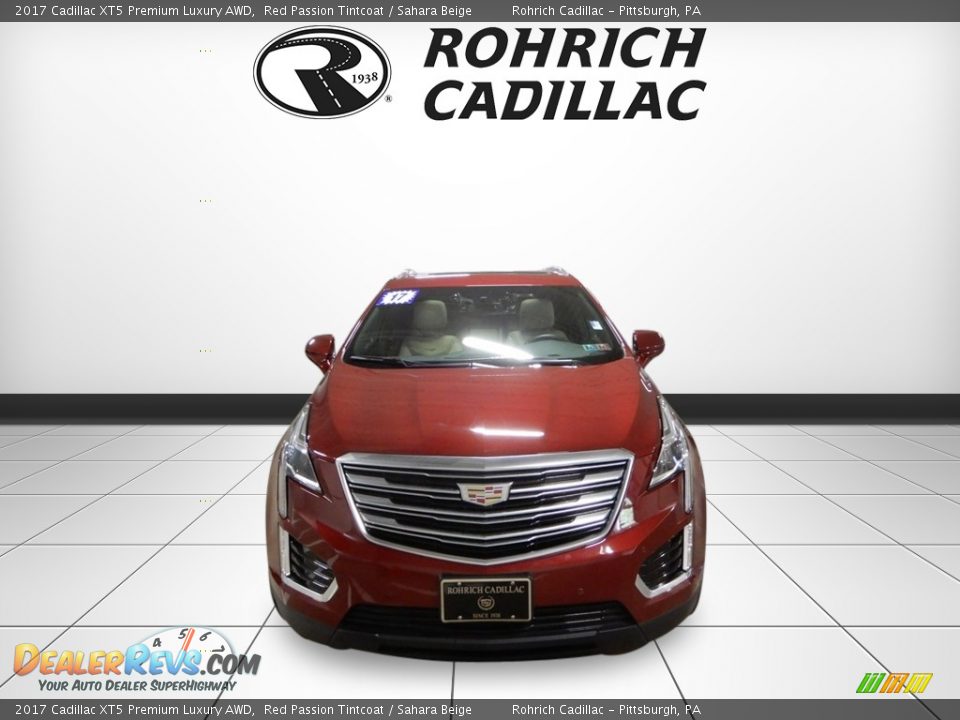 2017 Cadillac XT5 Premium Luxury AWD Red Passion Tintcoat / Sahara Beige Photo #8