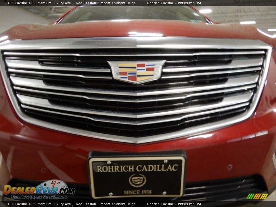 2017 Cadillac XT5 Premium Luxury AWD Red Passion Tintcoat / Sahara Beige Photo #9