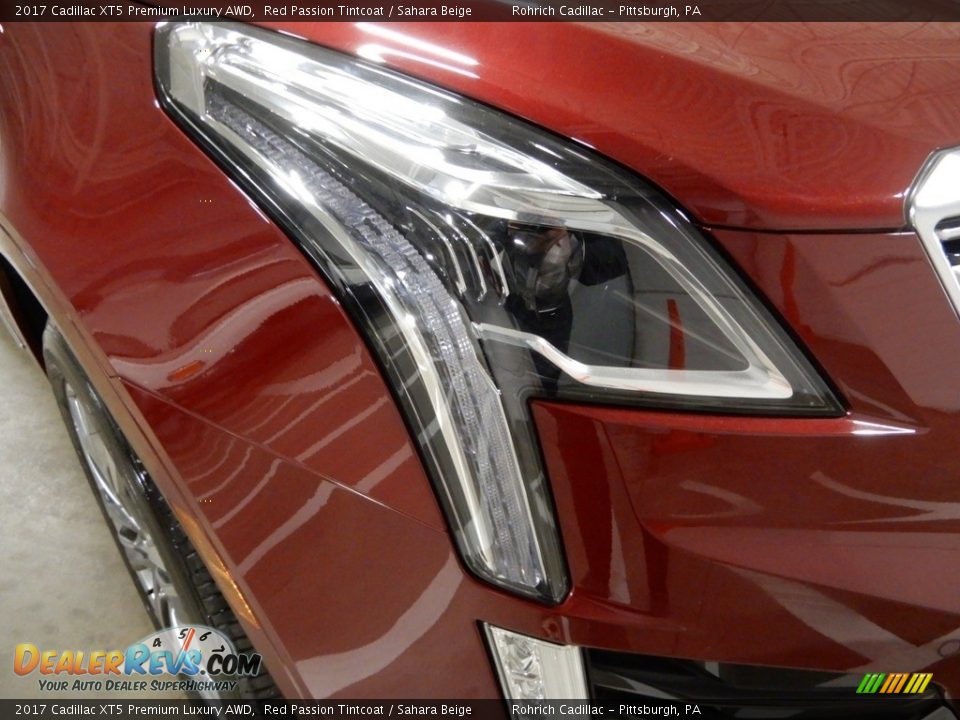 2017 Cadillac XT5 Premium Luxury AWD Red Passion Tintcoat / Sahara Beige Photo #10