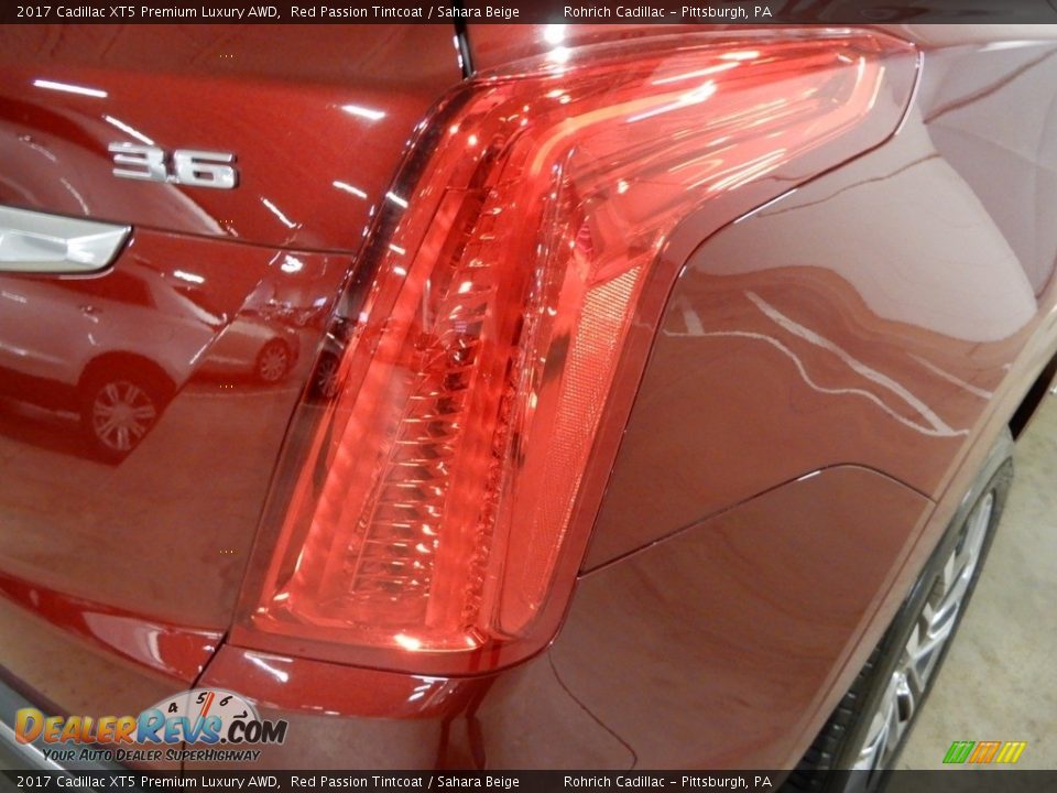 2017 Cadillac XT5 Premium Luxury AWD Red Passion Tintcoat / Sahara Beige Photo #11