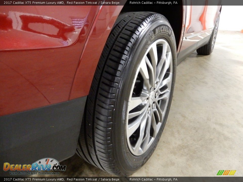 2017 Cadillac XT5 Premium Luxury AWD Red Passion Tintcoat / Sahara Beige Photo #12